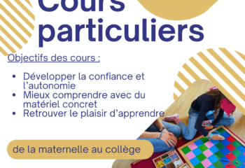 affiche cours particuliers